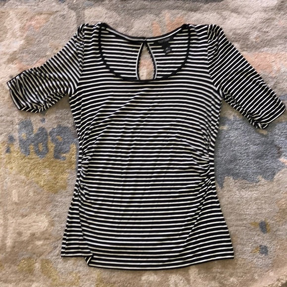 White House Black Market Tops - i am selling a black and white striped tee-shirt!